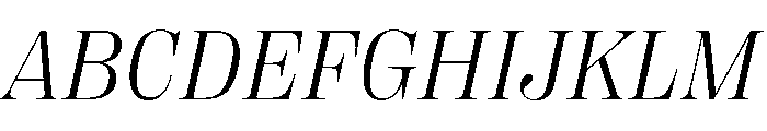PPRightDidoneItalic Light Instance Font UPPERCASE