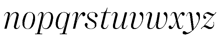 PPRightDidoneItalic Light Instance Font LOWERCASE