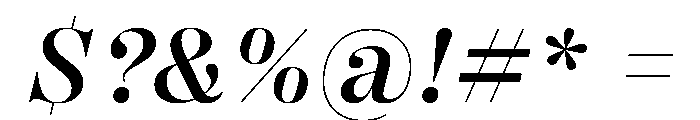 PPRightDidoneItalic Medium Instance Font OTHER CHARS