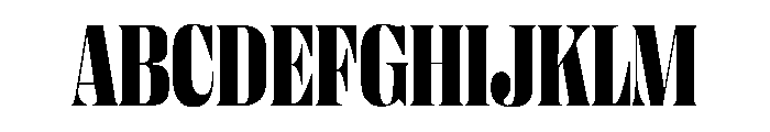 PPRightDidoneNarrow Black Instance Font UPPERCASE
