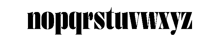 PPRightDidoneNarrow Black Instance Font LOWERCASE