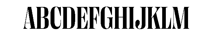 PPRightDidoneNarrow Bold Instance Font UPPERCASE