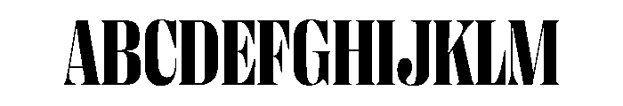 PPRightDidoneNarrow Dark Instance Font UPPERCASE