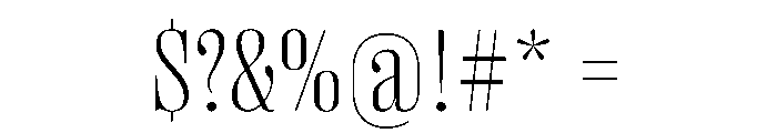 PPRightDidoneNarrow Fine Instance Font OTHER CHARS