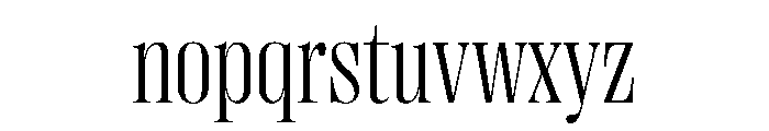 PPRightDidoneNarrow Light Instance Font LOWERCASE