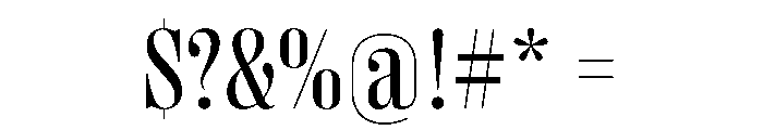 PPRightDidoneNarrow Regular Instance Font OTHER CHARS