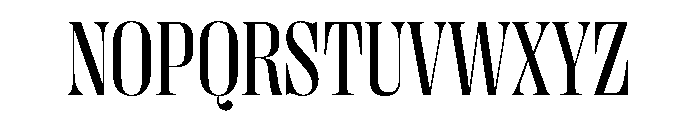 PPRightDidoneNarrow Regular Instance Font UPPERCASE