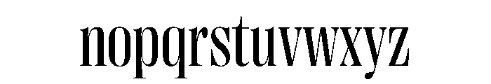 PPRightDidoneNarrow Regular Instance Font LOWERCASE