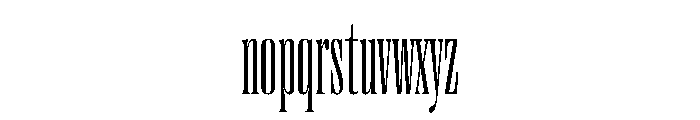 PPRightDidoneTall Fine Instance Font LOWERCASE