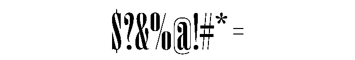 PPRightDidoneTall Medium Instance Font OTHER CHARS