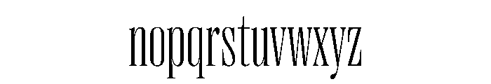 PPRightDidoneTight Fine Instance Font LOWERCASE