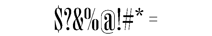 PPRightDidoneTight Regular Instance Font OTHER CHARS