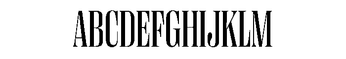 PPRightDidoneTight Regular Instance Font UPPERCASE
