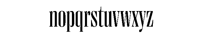 PPRightDidoneTight Regular Instance Font LOWERCASE