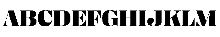 PPRightDidoneWide Black Instance Font UPPERCASE