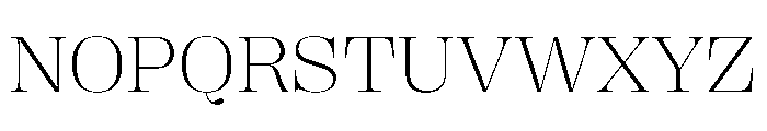 PPRightDidoneWide Fine Instance Font UPPERCASE