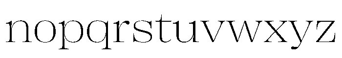 PPRightDidoneWide Fine Instance Font LOWERCASE