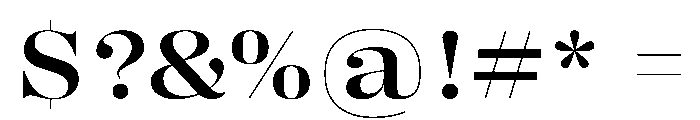PPRightDidoneWide Medium Instance Font OTHER CHARS