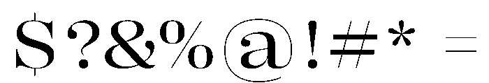 PPRightDidoneWide Regular Instance Font OTHER CHARS