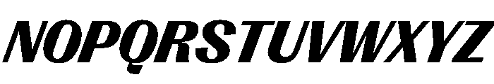PPRightGothic BlackItalic Instance Font UPPERCASE
