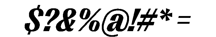 PPRightGothic CompactDarkItalic Instance Font OTHER CHARS