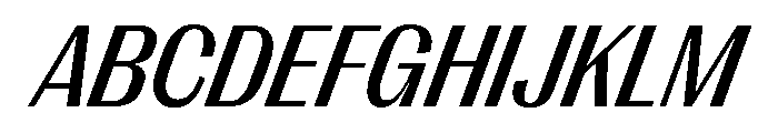 PPRightGothic CompactMediumItalic Instance Font UPPERCASE