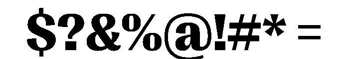 PPRightGothic Dark Instance Font OTHER CHARS
