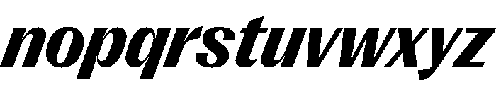 PPRightGothic DarkItalic Instance Font LOWERCASE