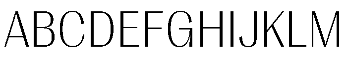 PPRightGothic Fine Instance Font UPPERCASE