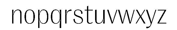 PPRightGothic Fine Instance Font LOWERCASE