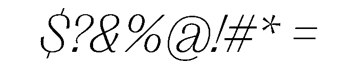 PPRightGothic FineItalic Instance Font OTHER CHARS