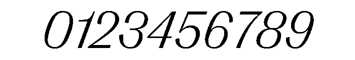 PPRightGothic LightItalic Instance Font OTHER CHARS