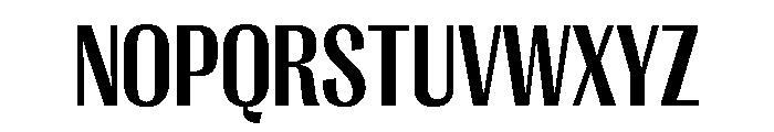 PPRightGothic NarrowBold Instance Font UPPERCASE