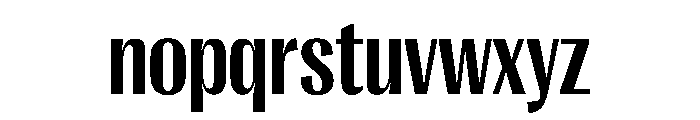 PPRightGothic NarrowBold Instance Font LOWERCASE