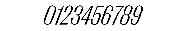 PPRightGothic NarrowLightItalic Instance Font OTHER CHARS