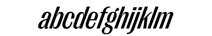PPRightGothic NarrowMediumItalic Instance FONT
