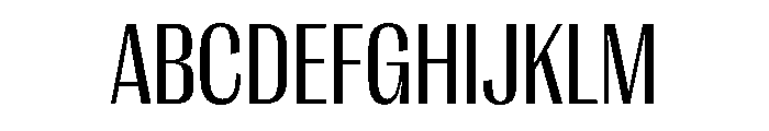 PPRightGothic NarrowRegular Instance Font UPPERCASE