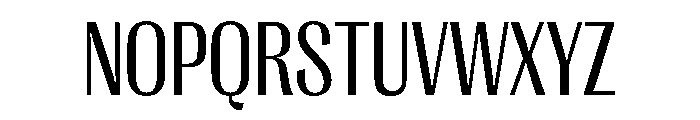 PPRightGothic NarrowRegular Instance Font UPPERCASE