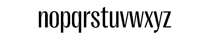 PPRightGothic NarrowRegular Instance Font LOWERCASE