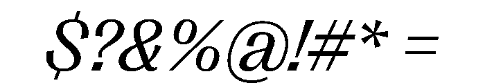 PPRightGothic RegularItalic Instance Font OTHER CHARS