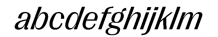PPRightGothic RegularItalic Instance FONT