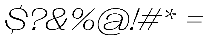 PPRightGothic SpatialFineItalic Instance Font OTHER CHARS