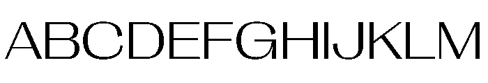 PPRightGothic SpatialLight Instance Font UPPERCASE