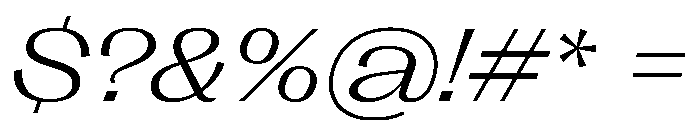 PPRightGothic SpatialLightItalic Instance Font OTHER CHARS