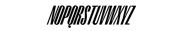 PPRightGothic TallBoldItalic Instance Font UPPERCASE