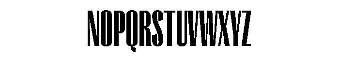 PPRightGothic TallDark Instance Font UPPERCASE