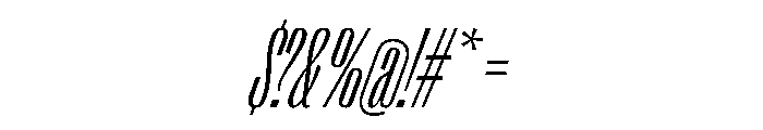 PPRightGothic TallFineItalic Instance Font OTHER CHARS