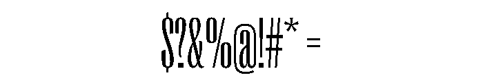 PPRightGothic TallLight Instance Font OTHER CHARS