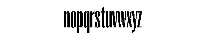 PPRightGothic TallMedium Instance Font LOWERCASE