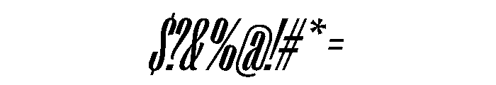 PPRightGothic TallMediumItalic Instance Font OTHER CHARS